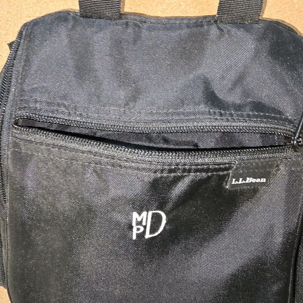 LL Bean Personal Organizer Hanging Travel Toiletry Bag Medium Black (B3) - Picture 3 of 9